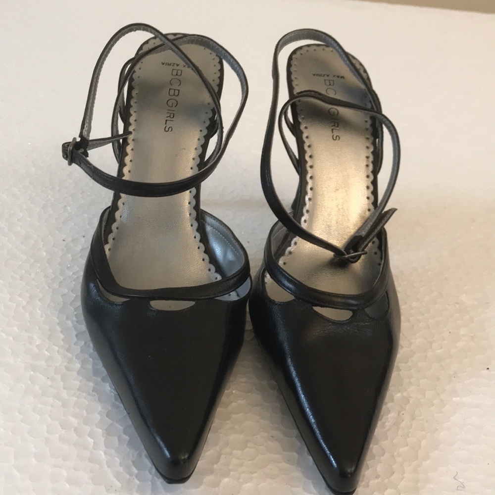BCBGirls by Max Azria strappy high heel pumps